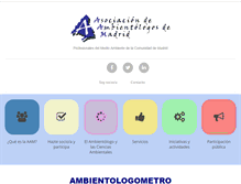Tablet Screenshot of ambientologosdemadrid.org